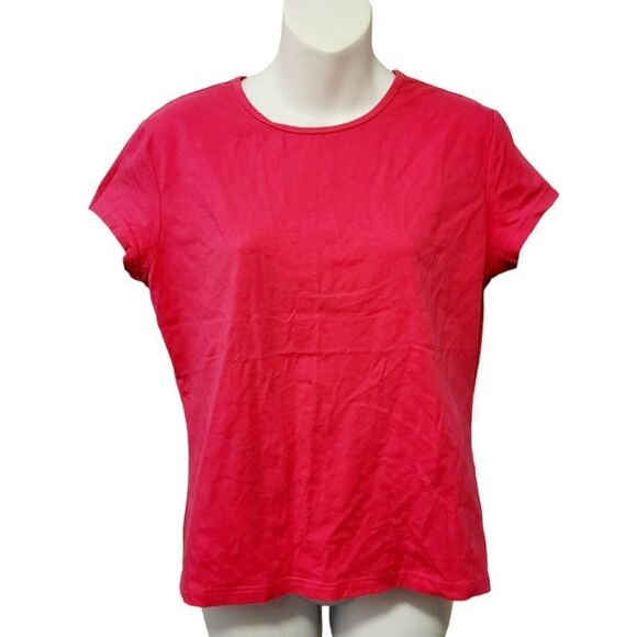 3/$20 Y2K Plain Pink Top Tee T-shirt Size: M - Picture 1 of 4